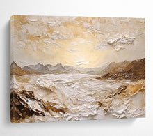 Load image into Gallery viewer, Textured Mountain - Sea Abstract Painting On Canvas DKH458
