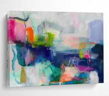 Load image into Gallery viewer, Vibrant Abstract Painting with Dynamic Lines DKH474
