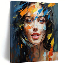 Load image into Gallery viewer, Colorful Impressionistic Portrait Art, Perfect for Creative Bedroom &amp; Eclectic Living Room LargeART2126
