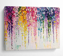 Load image into Gallery viewer, Colorful Dots “Rainbow Cascade” Painting on Canvas, Playful Abstract Art DKH905
