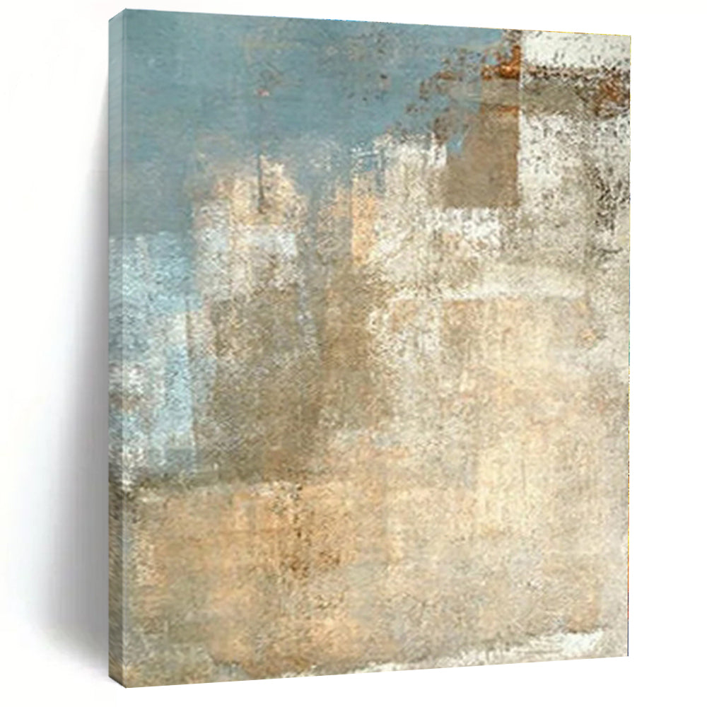 Softly Blended Neutral Tones Acrylic Art - Ideal for Scandinavian - inspired Nursery & Minimalist Dining Room LargeART0568