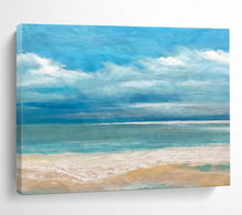 Load image into Gallery viewer, Calm Beach Scene Abstract Painting on Canvas - “Serene Shore” DKH638
