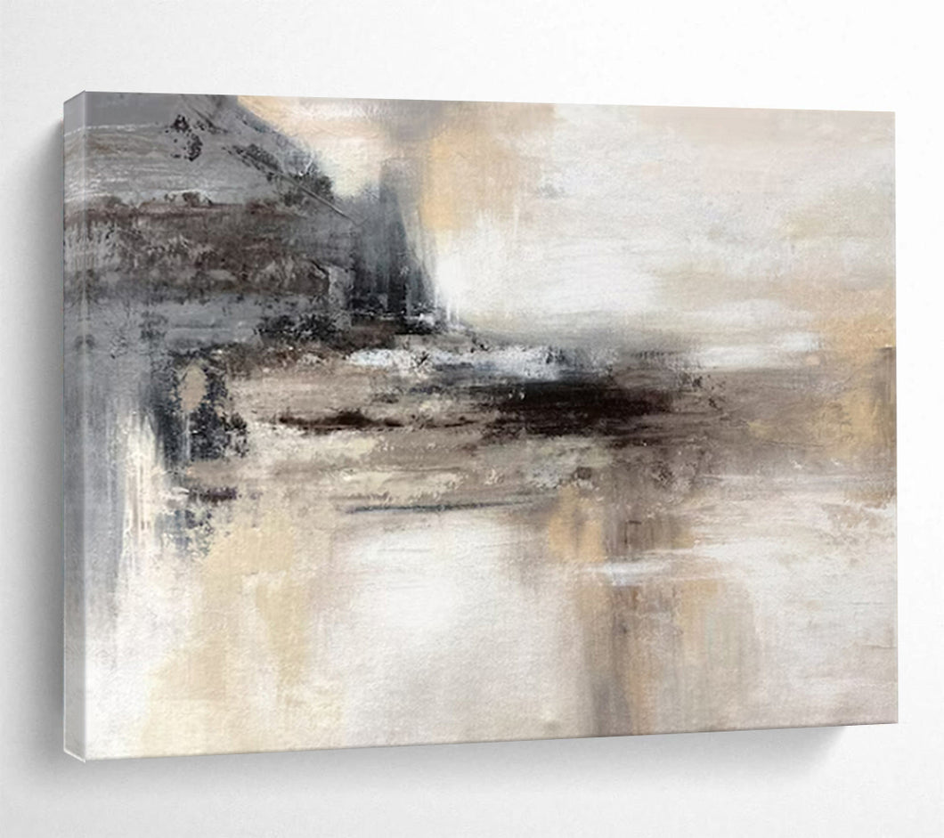 Neutral Toned Abstract - Timeless Living Room Art LargeART1533