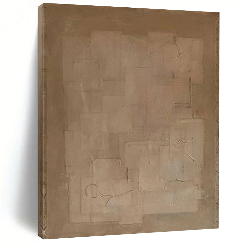 “Minimalist Beige Squares” – Subtle, beige geometric squares with faint lines. DTP334