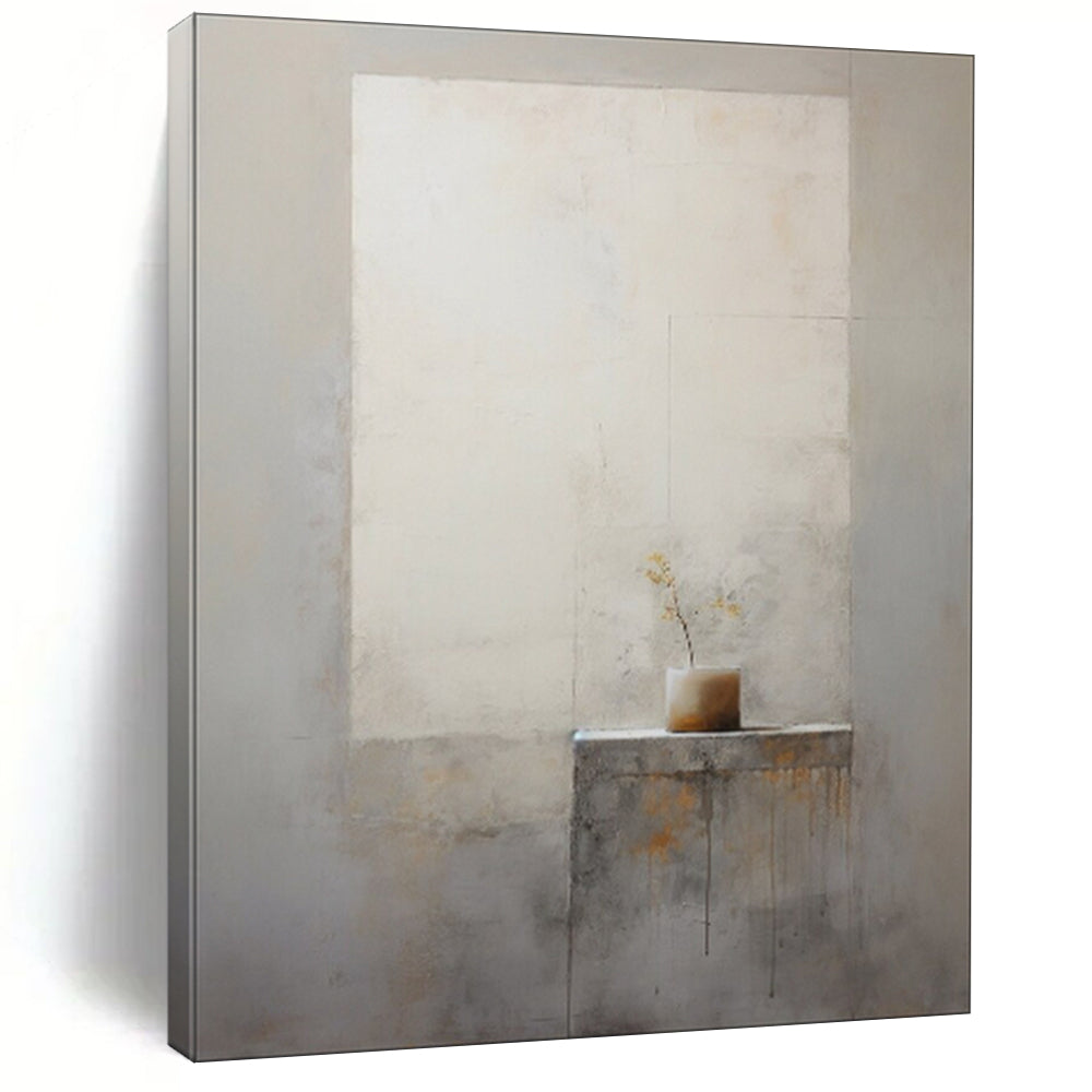 Neutral - Toned Minimalist Still Life Abstract, Ideal for Modern Minimalist Living Room & Calm Office Space LargeART1989