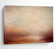 Load image into Gallery viewer, Subtle Tones Abstract Landscape Painting on Canvas - “Quiet Dusk” DKH775
