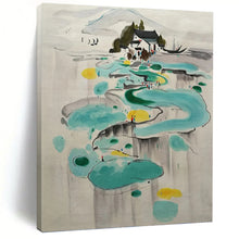 Load image into Gallery viewer, “Ink - Inspired Abstract Landscape” - Oriental - Style Art on Canvas DKH1584
