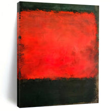 Load image into Gallery viewer, “Red and Black Color - Field” - Dramatic Color - Field Art on Canvas DKH1614
