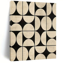 Load image into Gallery viewer, Geometric Circle and Square Pattern Acrylic Art, Great for Mid - Century Modern Home &amp; Stylish Retail Display LargeART1082
