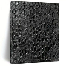 Load image into Gallery viewer, Black Textured Patterned Abstract - Ideal for Industrial - Style Loft &amp; Music Room LargeART2361
