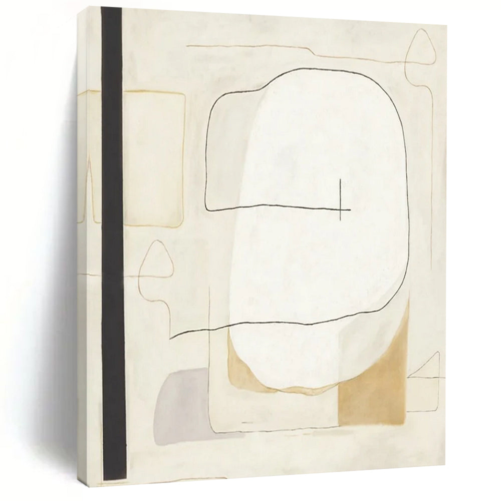 “Simple Line Abstract Forms” - Modernist Abstract Acrylic DTP025