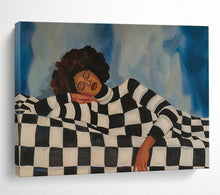 Load image into Gallery viewer, Restful Woman Abstract Painting for Chic Bedroom &amp; Self - Care Corner DKH225
