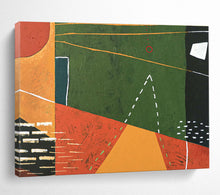 Load image into Gallery viewer, Dynamic Line - and - Color Abstract Painting on Canvas DKH558
