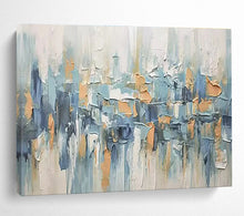 Load image into Gallery viewer, Abstract Cityscape Textured Painting on Canvas - “Urban Rhythm” DKH685
