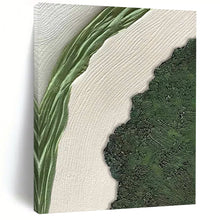 Load image into Gallery viewer, “Textured Nature Shapes” ，Green and white with raised, organic - looking textures. DTP316

