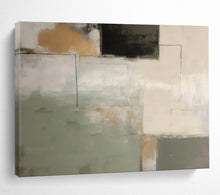 Load image into Gallery viewer, Geometric Abstract Painting with Earth Tones for Modern Office &amp; Art - Loving Library DKH328
