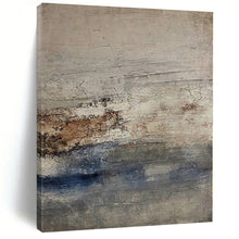Load image into Gallery viewer, Hand - painted Large - sized Gray - Blue Textured Abstract Acrylic Art for Coastal - Inspired Studies LargeART0129
