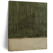 Load image into Gallery viewer, Green - Beige Textured Abstract Painting, Suited for Earthy - Toned Living Room &amp; Nature - Inspired Office LargeART1382
