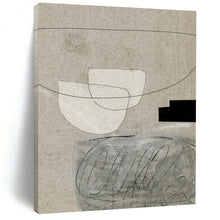 Load image into Gallery viewer, Simple Forms Collage – Minimalist Mixed - Media Art DTP238
