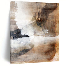 Load image into Gallery viewer, Textured Earth Tones – Brown, Gray, and White Layered Abstract DTP209
