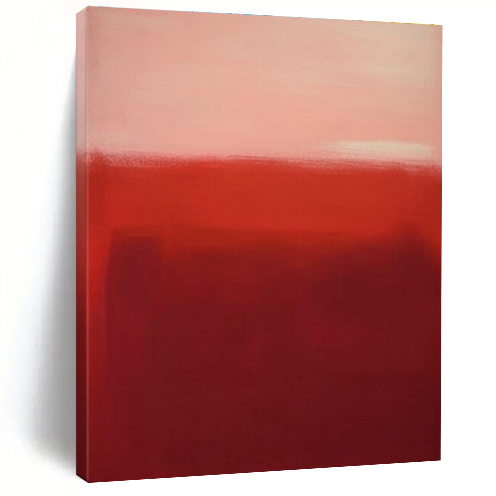 Large - Scale Red Gradient Abstract - Ideal for Luxury Bedroom & Sophisticated Dining Room LargeART0744