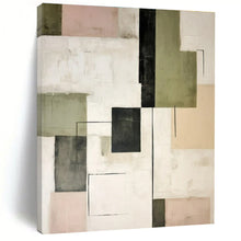 Load image into Gallery viewer, Pastel Geometric Abstract Painting, Suited for Soft - Toned Bedroom &amp; Chic Café LargeART1446
