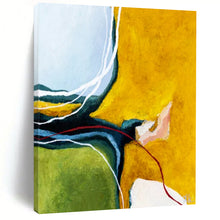 Load image into Gallery viewer, Bold Color - Block Abstract with Lines - Ideal for Modern Living Room &amp; Art - Lovers’ Den LargeART2387
