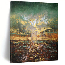 Load image into Gallery viewer, Green - Toned Abstract Landscape Art, Ideal for Nature - Lover’s Office &amp; Cozy Cottage Den LargeART1942
