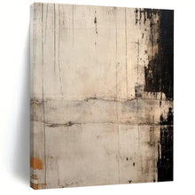 Load image into Gallery viewer, Large - Scale Hand - painted Monochrome Textured Abstraction Acrylic Art for Industrial - Inspired Lofts LargeART0244

