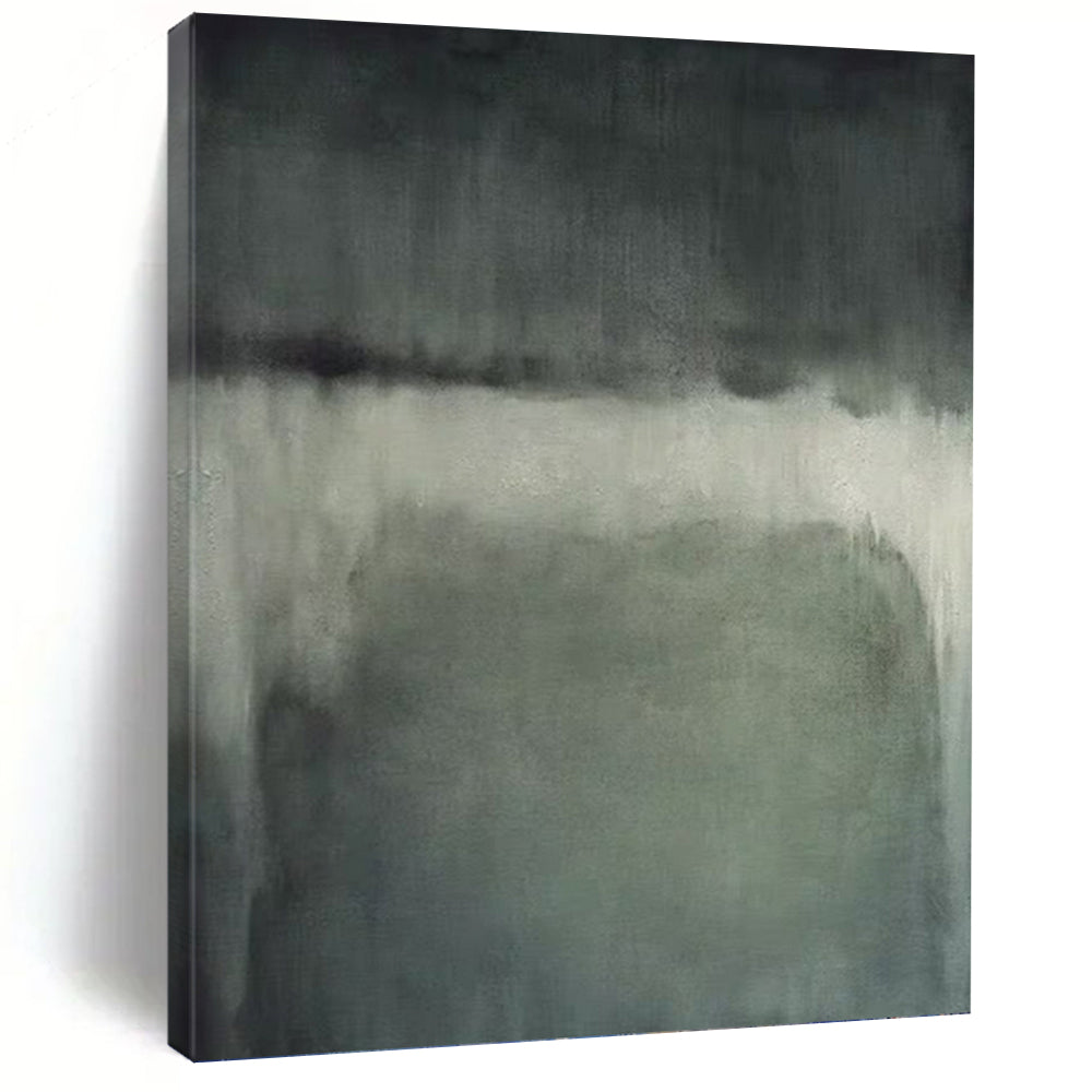“Grey Gradient Mood” - Grey Abstract Art on Canvas DKH1193