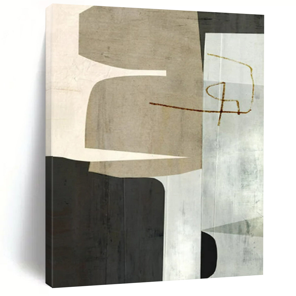 Soft Green Abstract Art, Suited for Nature - Inspired Bedroom & Calm Study LargeART2319
