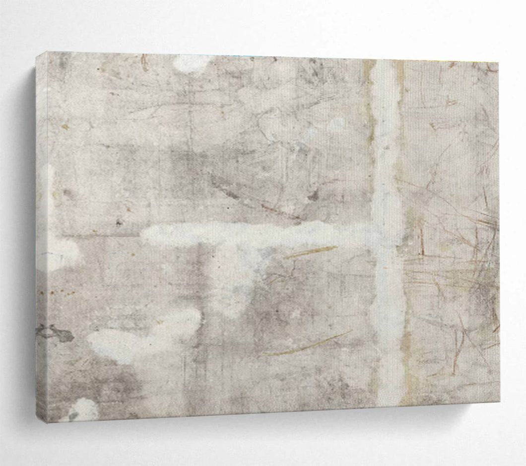 Textured Neutral Abstract Painting for Minimalist Office & Calm Waiting Room DKH234