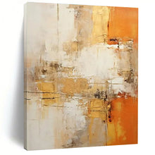 Load image into Gallery viewer, Warm - Toned Abstract Acrylic for Living Room &amp; Cozy Café LargeART0817
