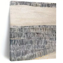 Load image into Gallery viewer, Custom Large Gray Textured Waves - Great for Industrial - Chic Café &amp; Minimalist Art Studio LargeART0729
