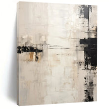 Load image into Gallery viewer, “Neutral Tones with Black Accents” – Understated Abstract with Subtle Textures DTP131
