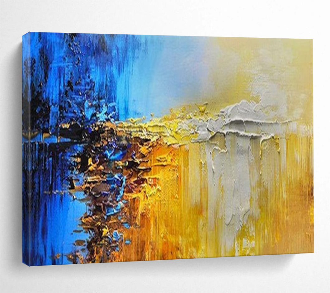 Colorful Abstract Landscape Large - scale acrylic painting DLZ179