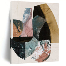 Load image into Gallery viewer, “Geometric Fusion” - Assorted shapes in earthy tones with texture DTP152
