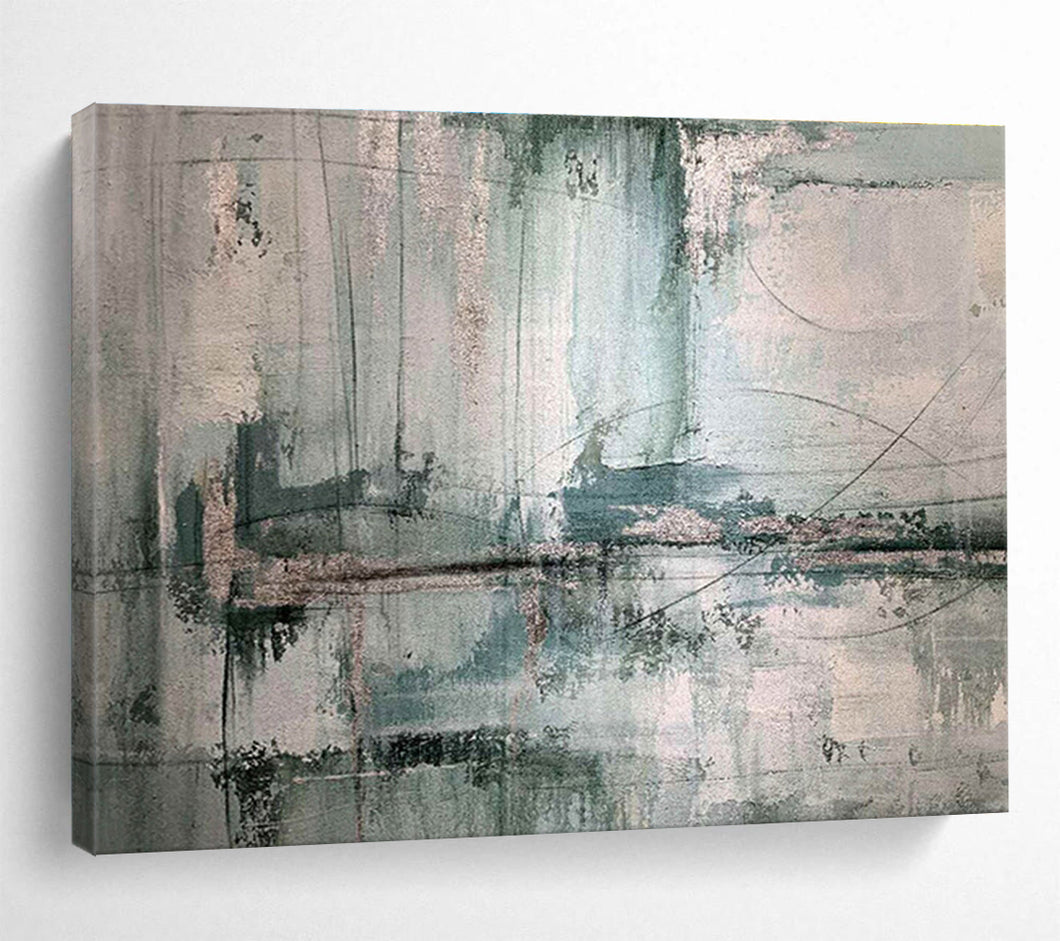 Industrial Abstract Painting with Muted Tones for Loft Apartment & Artistic Workplace DKH178