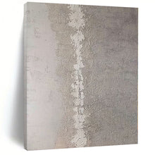 Load image into Gallery viewer, Hand - painted Large - scale Gray Textured Vertical Abstract Acrylic Art for Minimalist Offices LargeART0113

