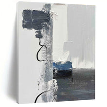 Load image into Gallery viewer, Large Gray - Blue - White Layers Art - Great for Coastal Home Office &amp; Relaxing Café LargeART0790
