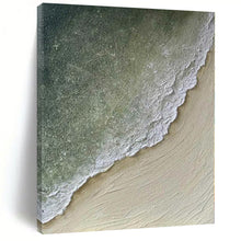 Load image into Gallery viewer, Large - Scale Hand - painted Coastal Textured Beach Acrylic Art for Seaside - Themed Living Rooms LargeART0134
