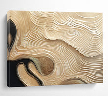 Load image into Gallery viewer, Golden Wave - Like Textured Art Abstract acrylic painting DLZ101
