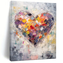 Load image into Gallery viewer, Colorful Heart Abstract Painting, Suited for Romantic Bedroom &amp; Art - Centric Gallery LargeART1840

