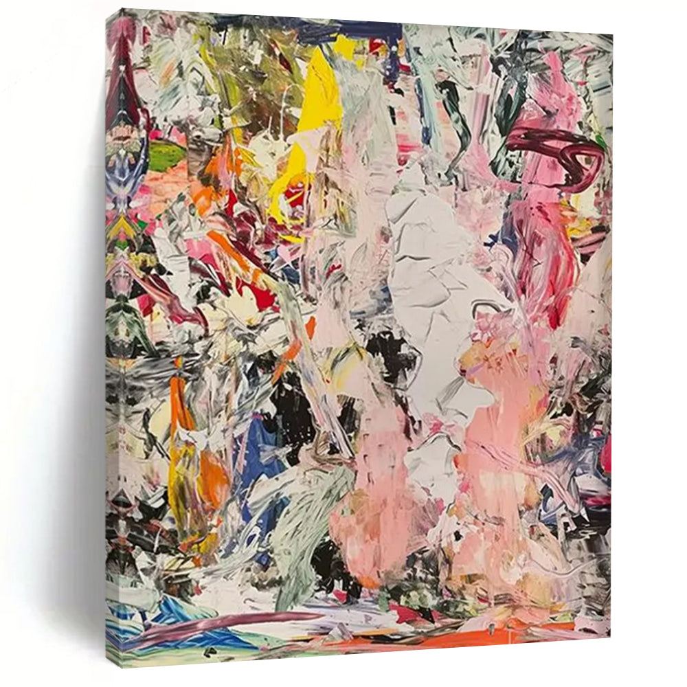 “Wildly Colorful Abstract Mélange” – Vivid Abstract Painting with a Myriad of Hues DTP097