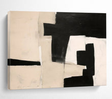 Load image into Gallery viewer, Monochrome Geometric Abstraction Abstract acrylic painting DLZ071
