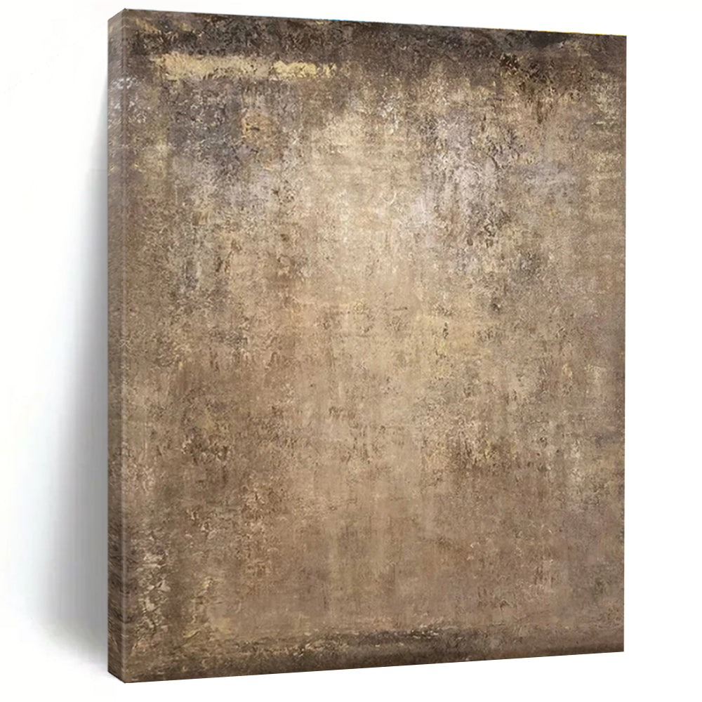 Textured Brown Field Acrylic Art - Perfect for Rustic - chic Café & Earthy - toned Spa LargeART0647