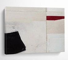 Load image into Gallery viewer, Minimalist Black, White, and Red Abstract Abstract acrylic painting DLZ110
