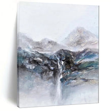 Load image into Gallery viewer, Soft - Toned Abstract Mountain Waterfall, Suited for Nature - Lover’s Bedroom &amp; Tranquil Meditation Room LargeART1961
