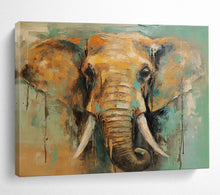 Load image into Gallery viewer, Colorful Elephant Portrait Abstract acrylic painting DLZ083
