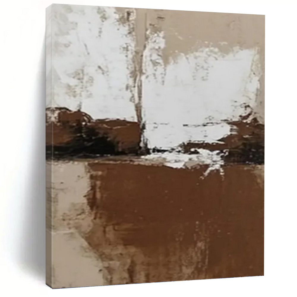 “Neutral Tone Gradients” Abstract Minimalist Painting on Canvas, Sophisticated Decor DKH975